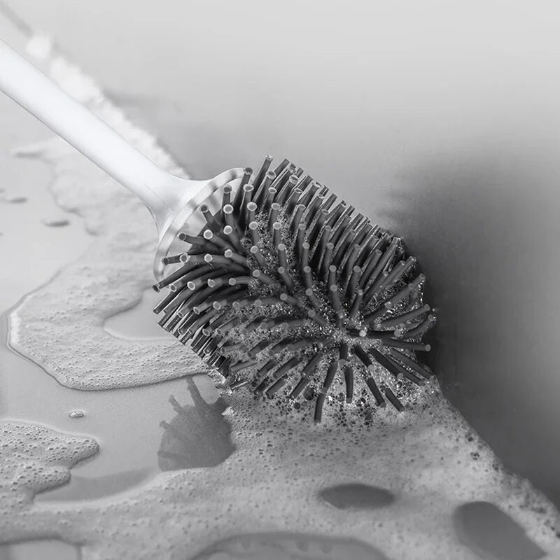 Βούρτσα Τουαλέτας σιλικόνης Επιτοίχια Εργαλεία Καθαρισμού Refill Liquid No Dead Corners Σετ αξεσουάρ μπάνιου οικιακής βούρτσας τουαλέτας