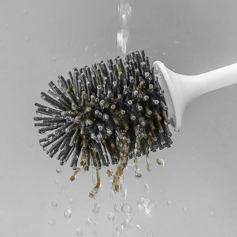 Βούρτσα Τουαλέτας σιλικόνης Επιτοίχια Εργαλεία Καθαρισμού Refill Liquid No Dead Corners Σετ αξεσουάρ μπάνιου οικιακής βούρτσας τουαλέτας