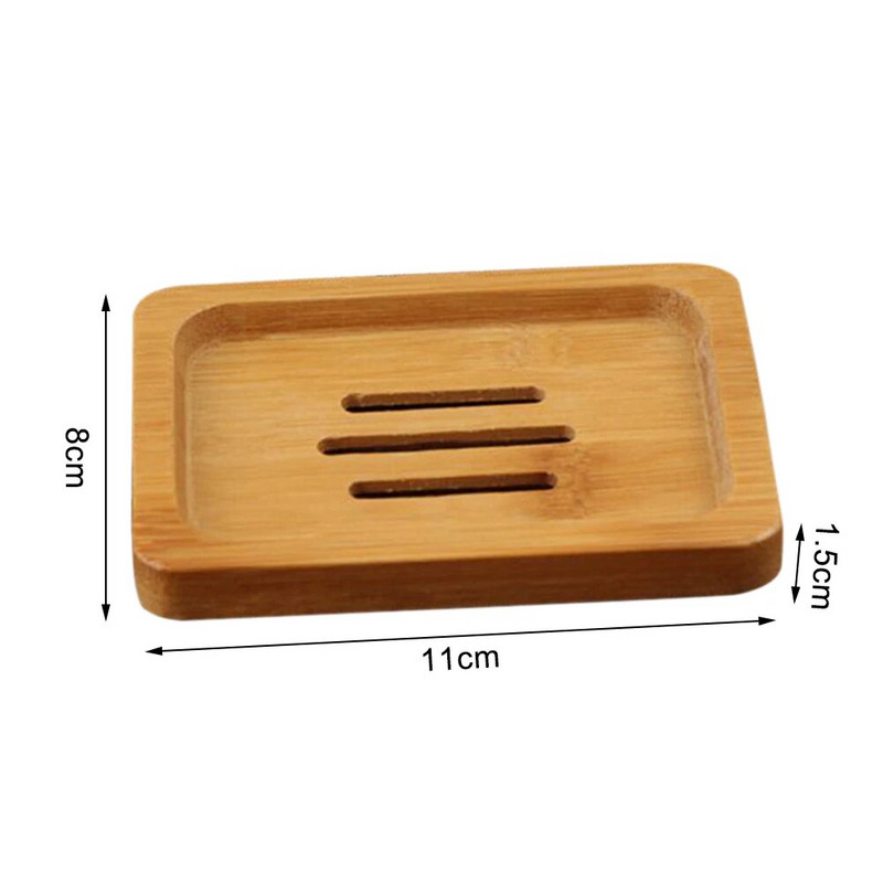 Πιάτο σαπουνιού Ξύλινος Δίσκος Φυσικό Μπαμπού Θήκη Αποθήκευσης Σαπουνιού Περιβαλλοντικό Ράφι Πλακέ Κουτί Δοχείο για Μπάνιο