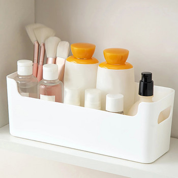 WORTHBUY Мултифункционална стойка за съхранение на козметика, монтирана на стена без перфоратор, тоалетна, шкаф за баня, четка за грим, органайзер, рафт