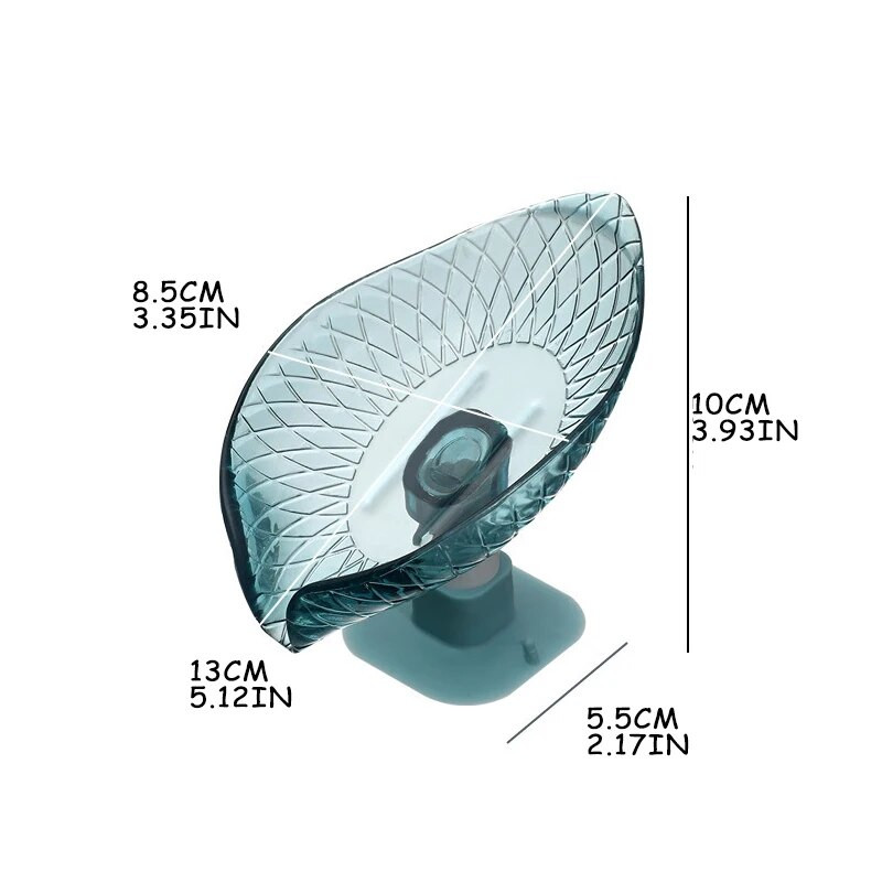 Σχάρα σαπουνιού σε σχήμα φύλλου Σχάρα σαπουνιού Κουτί μπάνιου Σχάρα σαπουνιού ντους Διαφανές δίσκος αποθήκευσης Προμήθειες μπάνιου