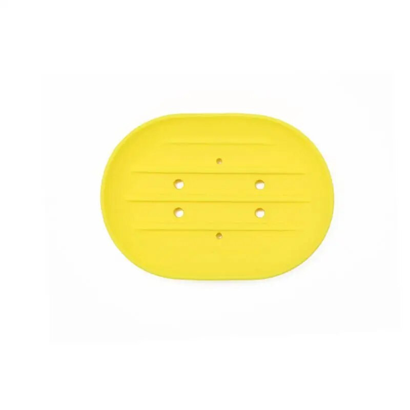 Fashion Silicone Flexible Soap Πιάτο Μπάνιου Θήκη σαπουνιού Ταξίδι Θήκη Πιάτου Νέα Candy Color Hot Sale Πιάτο σαπουνιού μπάνιου