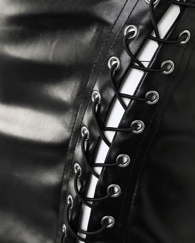 Szoknyák, női divat, 2022, magas derekú pu bőr fűzős fűzős szoknya Szexi fekete csípőemelő karcsú miniruha buli klub utcai ruházat