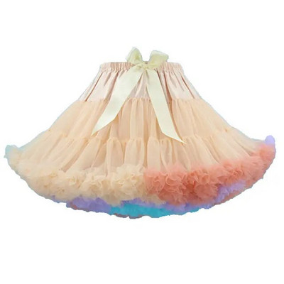 Crna donja suknja s krinolinom Suknja 2-slojna podsuknja od čipke za žene Lepršava tutu suknja za mini suknju rock ženska klupska odjeća