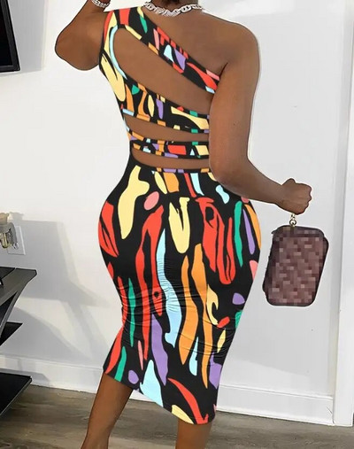 Dámske sexy vystrihnuté šnurovacie šaty 2023 Letné dámske módne dámske zipsové šaty bez rukávov midi bodycon šnurovacie šaty