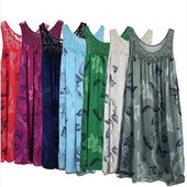 Rochie de vară de vară, elegantă, cu cusături din dantelă, cu decolteu O, fără mâneci