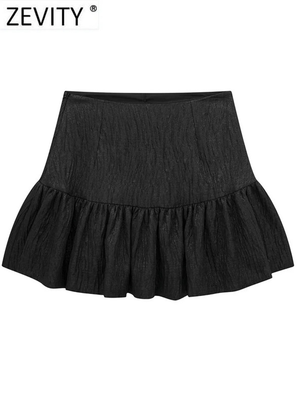 ZEVITY 2023 Ženska modna balirana haljina s naborima i naborima Mini suknja kratke hlače Ženske kratke hlače s patentnim zatvaračem sa strane Vruće kratke hlače Chic Pantalone Cortos QUN5612