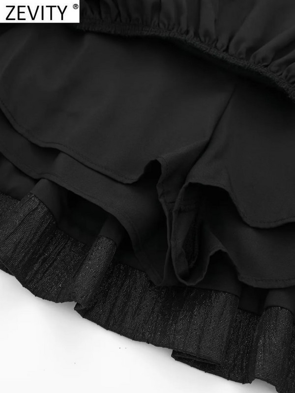 ZEVITY 2023 Ženska modna balirana haljina s naborima i naborima Mini suknja kratke hlače Ženske kratke hlače s patentnim zatvaračem sa strane Vruće kratke hlače Chic Pantalone Cortos QUN5612