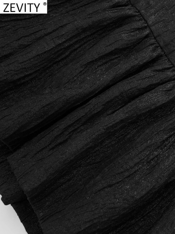ZEVITY 2023 Ženska modna balirana haljina s naborima i naborima Mini suknja kratke hlače Ženske kratke hlače s patentnim zatvaračem sa strane Vruće kratke hlače Chic Pantalone Cortos QUN5612