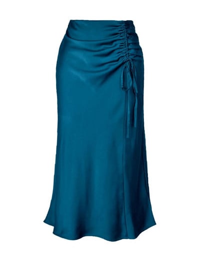 Fusta lungă cu fermoar subțire cu talie înaltă de vară 2024 pentru femei, fustă lungă, sexy, bodycon, elegantă, culoare solidă, fuste midi