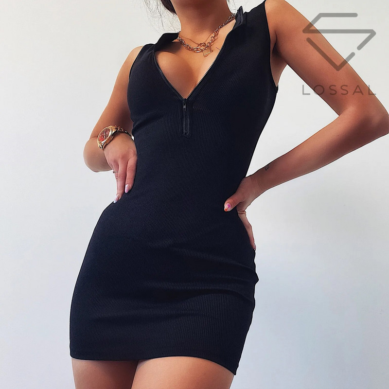Ženska haljina bez rukava bez rukava Ženska modna haljina bez rukava Jednobojni ženski vestidos za svakodnevno nošenje