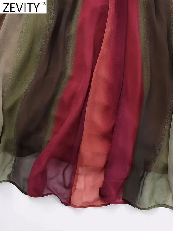 Zevity ženske seksi V izrez šarene prugaste haljine do struka s kamenim dizajnom Ženska šik midi vestidos za zabavu bez leđa DS4758