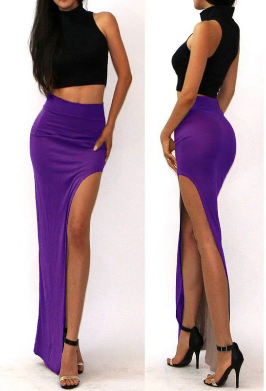 Temperamentum magas derekú rugalmas hasított szexi lábak látható fúrólánc táska csípő ceruza félhosszú szoknya női tavaszi és őszi