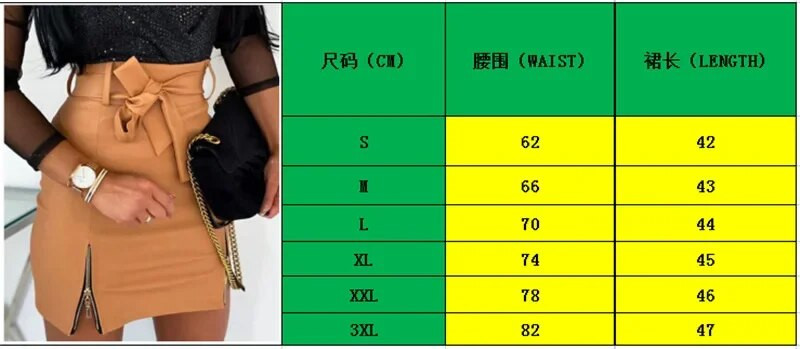 Rövid Y2k szoknya, női PU bőr utcai ruházat, divat szexi egyszínű pántos cipzár magas derekú ceruzával csípő ruha 2024 nyár