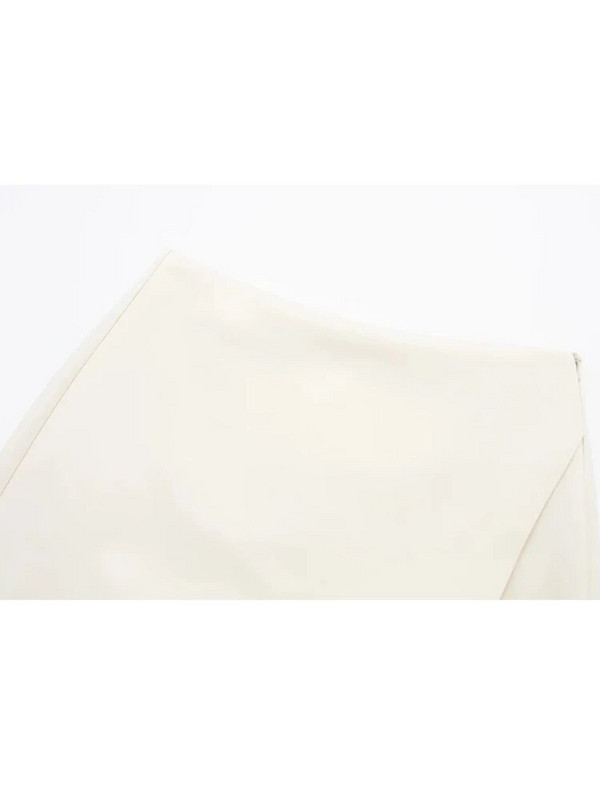 TRAF 2023 Bēšs Skorts Sievietēm Augsta vidukļa svārki Šorti Y2K Streetwear Asimetriski ietīšana īsi svārki Pavasara ikdienas svārku bikses