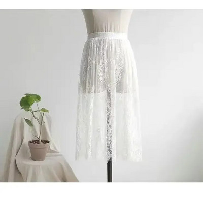 2024 Moda de bază Fustă de corp femeie Jumătate de lungime Fusta Dantela Slip Interioare Fusta scurtă Femei Jumătate Slip Rochie Jupon