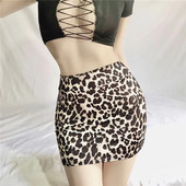 Micro Mini fuste cu talie înaltă Fete sexy cu model de șarpe leopard Fuste ocazionale Pachet Fuste scurte la șold Femei Fuste strânse de petrecere