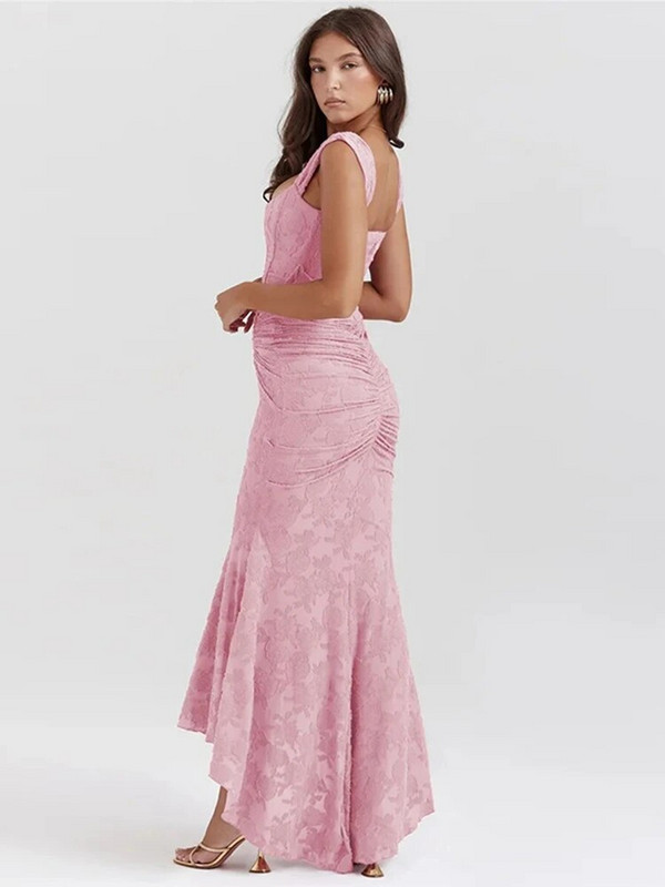 Ženska seksi plisirana halter haljina bez leđa Ženske elegantne uske haljine bez rukava s otvorenim ramenima Ženska modna klupska vestidos