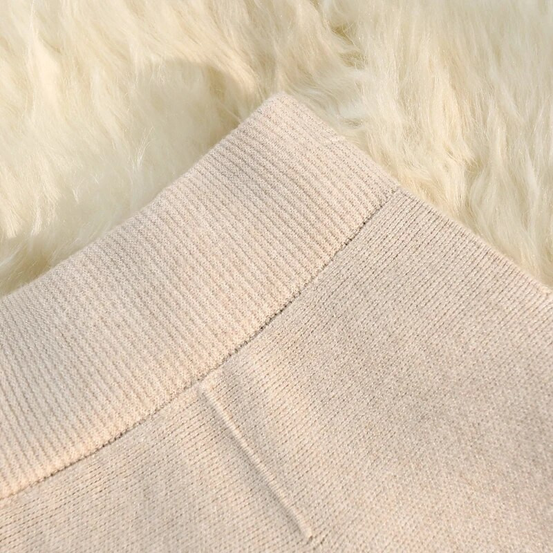 Toamnă Iarnă Sexy tricotat Mini Fusta Scurtă Femei Elastic Talie Înaltă A-Line Party Club Umbrelă Fusta Tutu Negru Gri