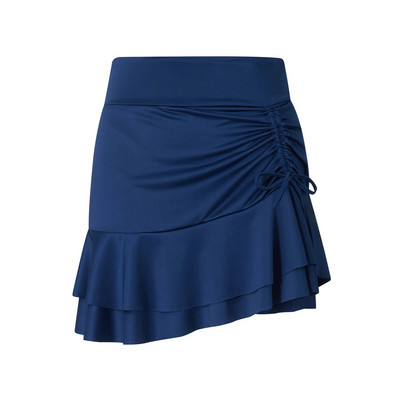 Dámske nohavičky s vysokým pásom, plavecká sukňa s volánikmi a sťahovacou šnúrkou na brušku a šortky