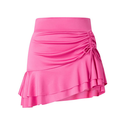 Dámske nohavičky s vysokým pásom, plavecká sukňa s volánikmi a sťahovacou šnúrkou na brušku a šortky