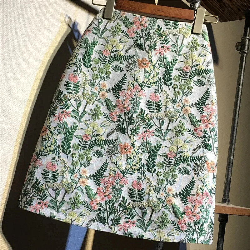 2024. Nova ženska polusuknja s cvjetnim motivima, svestrana ljetna modna suknja ravnih rukava s omotanim bokovima, mala suknja A-kroja s printom
