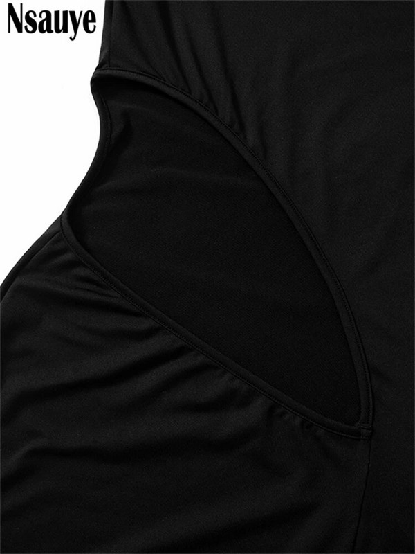 Elegantiška Nsauye suknelė, 2023 m. žiema, moteriška suknelė su aukštu kaklo ilgiu, ilga mada, seksuali, švelni vakarinė klubo suknelė, vakarėlis