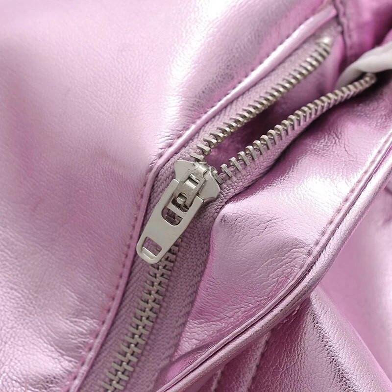 Καλοκαιρινή Γυναικεία Κορεάτικη Μίνι Κοντή Φούστα Γυναικεία Μασίφ Τσέπες Pu Δερμάτινη Φούστα σε Α γραμμή Casual Σέξι Πακέτο Γυναικεία φούστες