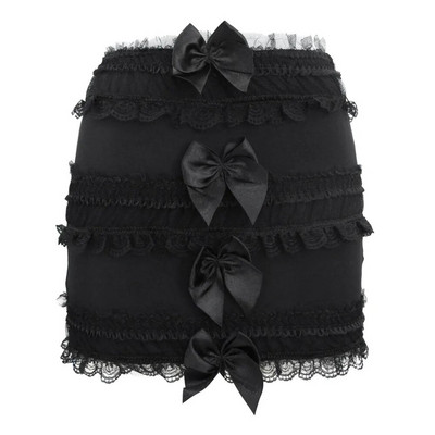 Ženska gotička seksi čipkana mini elastična suknja uz kroj Showgirl moda Victorian Burlesque Party Dance Corsets Suknja Clubwear