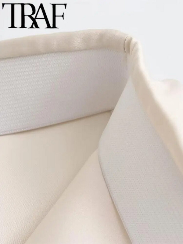 TRAF GAL Ležerna ženska maksi dugačka suknja Elastična ležerna ženska satenska suknja A kroja visokog struka Jupe Bež 2024. Proljeće Y2K