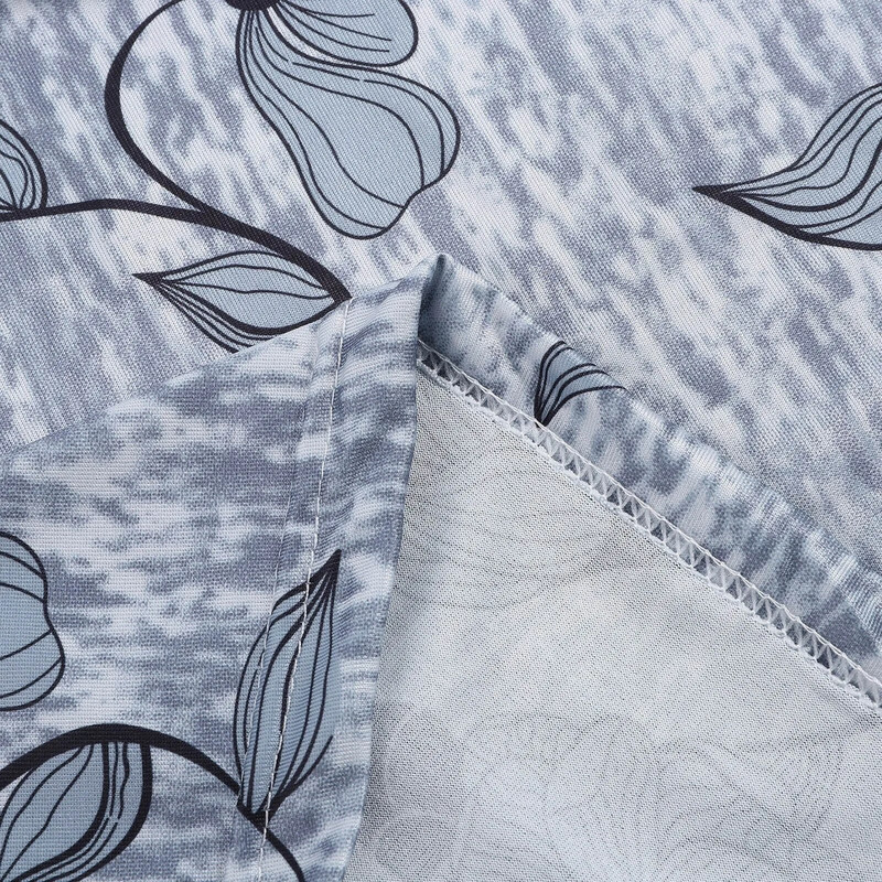 Dámske ležérne šaty Boho vintage kvetinový vzor krátke rukávy šaty s výstrihom do V v spodnej časti chrbta letné priedušné streetwear šaty