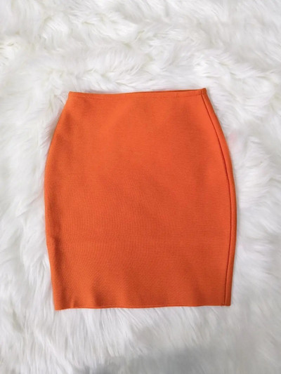 Seksi mini suknja od rajona zavoja za žene Crvena Narančasta Zelena Obrve n Plave Ženske uredske ljetne uske suknje Vestidos