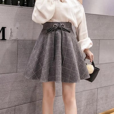 Prevelike 3XL korejske suknje za djevojčice Harajuku nabrane karirane ležerne mini suknje Y2k Uniforme Zaštitne hlače Jesenska ulična odjeća Žene