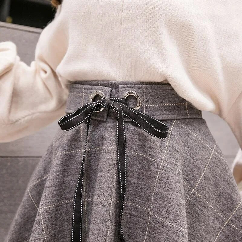 Prevelike 3XL korejske suknje za djevojčice Harajuku nabrane karirane ležerne mini suknje Y2k Uniforme Zaštitne hlače Jesenska ulična odjeća Žene