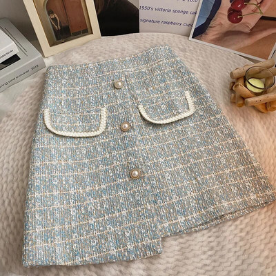 A-vonalú női szoknya, 2022, újdonság, magas derekú nyári szoknya, masszív, elegáns alkalmi szoknya