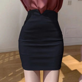 Φούστες Wrap για Γυναικεία Λευκή Γυναικεία Φούστα στενή μέχρι τα γόνατα Μήκος γραφείου Επίσημη ψηλή μέση Μόνιμη φθηνή νέα σε Vintage ρούχα Y2k