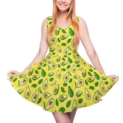 Avokádó ruha Étel divat Őszi ruhák Női minták Esztétikus egyrészes ruha