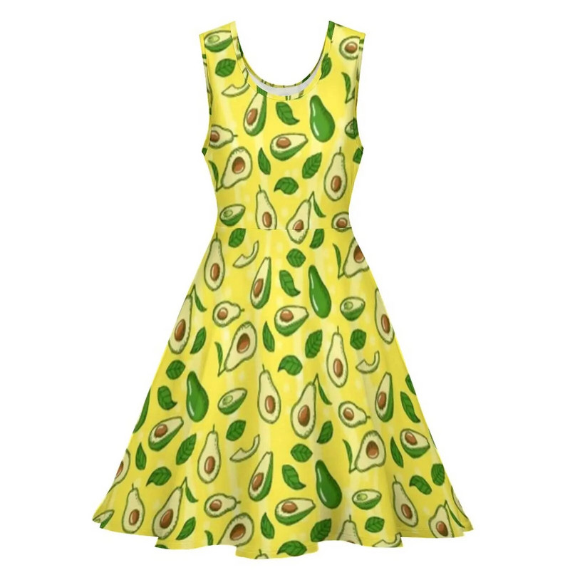 Avokádó ruha Étel divat Őszi ruhák Női minták Esztétikus egyrészes ruha