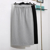 Proljeće i jesen 2023. Jednostavna i moderna svestrana uska ravna polusuknja visokog struka s džepovima na vezanje i pokriva međunožje