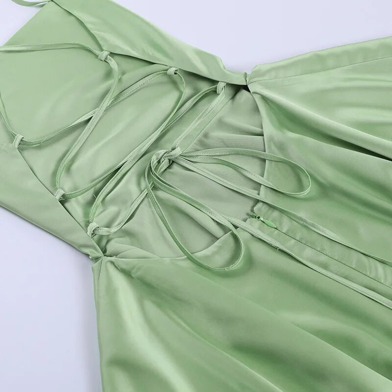 Sieviešu seksīga pārsējs, satīna kleita bez piedurknēm Eleganta minikleitas bez piedurknēm Bodycon Mini kleitas Modes, sarkanas ballīšu krāsas, šauras, krusta piesienamas Vestidos