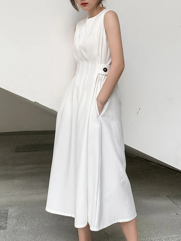 New Summer Women Slim Confortable Fashion Tide Designer Runway Chic Casual Rochie albă Elegantă Work Office Lady Female Dress