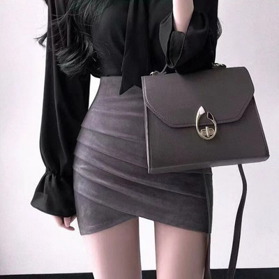 Σέξι φούστες πάνω από το γόνατο Γυναικείες ακανόνιστες ψηλόμεσες καυτές κοπέλες Ευρωπαϊκή streetwear ιδιοσυγκρασία Κομψό 3-χρωμα Slim Мини Юбки Μόδα