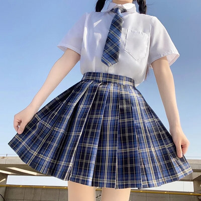 Fusta maro pentru dama 2022 haine de vara femei talie inalta Harajuku stil coreean mini fusta neagra plisata pentru uniforma de scoala