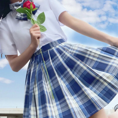 Fusta maro pentru dama 2022 haine de vara femei talie inalta Harajuku stil coreean mini fusta neagra plisata pentru uniforma de scoala