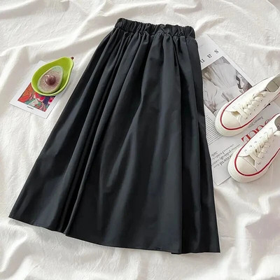 Ροζ φλοράλ φούστα Μακρύ φόρεμα σε γραμμή Α τυλιγμένο γύρω από τα γόνατα Νεανικά φορέματα κοριτσιών πάνω από το μέγεθος (S-XXL) Ελαστική μέση πριγκίπισσα