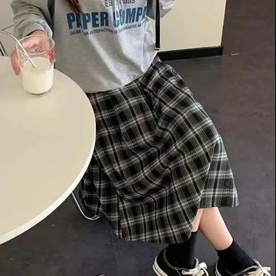 Ροζ φλοράλ φούστα Μακρύ φόρεμα σε γραμμή Α τυλιγμένο γύρω από τα γόνατα Νεανικά φορέματα κοριτσιών πάνω από το μέγεθος (S-XXL) Ελαστική μέση πριγκίπισσα