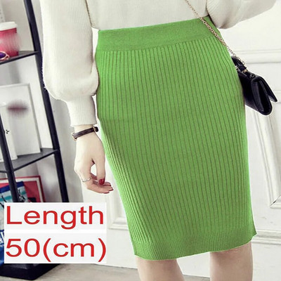 Őszi téli Bodycon szoknya női nyújtható hasított szoknya lábszár közepére vékony ceruzaszoknya nőknek női kötött szoknya