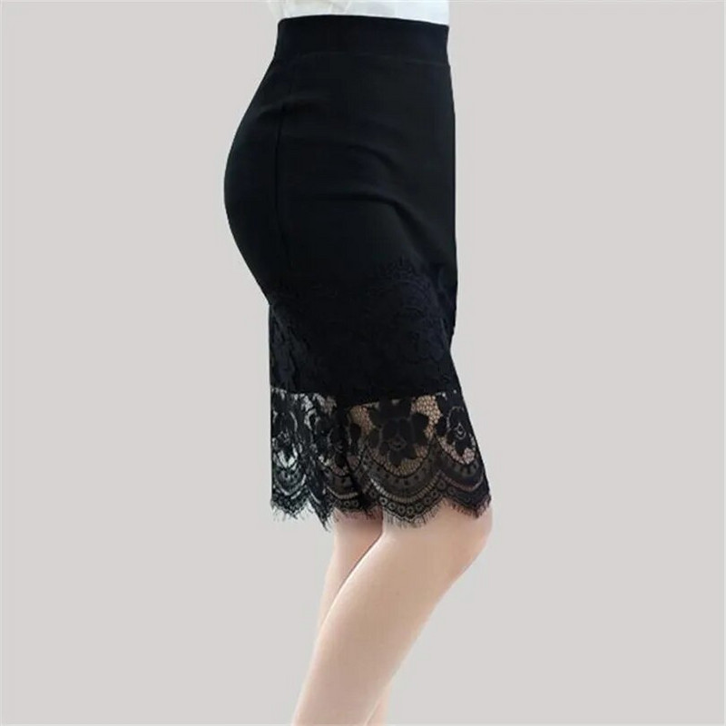 Naiste pitsseelik Kevadsuvi Elastne kõrge vöökohaga pliiatsseelikud Liibuvad Seksikad Õhuke Pakett Puusaseelikud Kontori OL Seelik Saias AB741