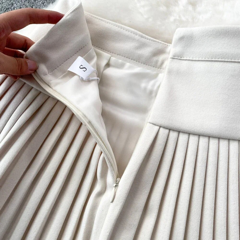 Fusta mini în stil preppy pentru femei, cu talie înaltă, cu linie A, fuste plisate pentru femei, cu pantaloni scurți, moda coreeană, fuste de toamnă pentru doamne.