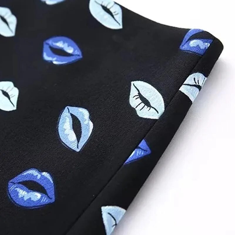 TRAF Satenska suknja s printom Ženske suknje Proljeće ljeto 2024. Mini kratka suknja srednjeg struka Novo u suknjama Elegantna dizajnerska luksuzna suknja